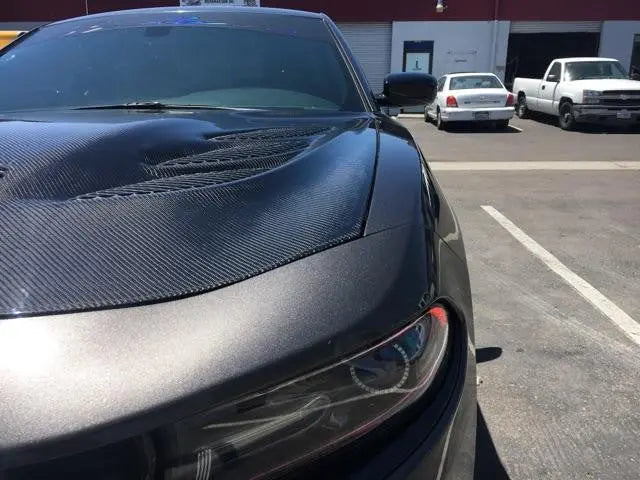 Blackops Autoworks 2015-2023 Dodge Charger Carbon Fiber Sniper 3.0 Hood
