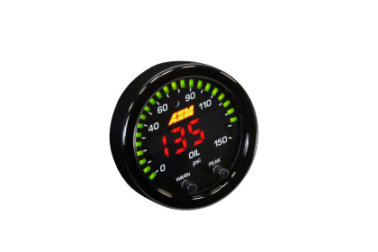 (OIL PRESSURE GAUGE) AEM X-Series 0-150 Oil Pressure Gauge Kit