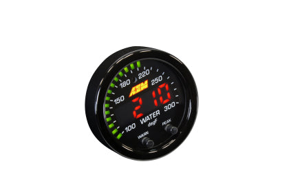 (TEMP GAUGE) AEM X-Series Temperature 100-300F Gauge Kit (ONLY Black Bezel and Water Temp. Faceplate)