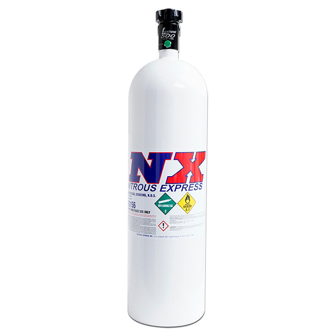 (Your Choice) Nitrous Express 10/15Lb Bottle w/Lightning 500 Valve