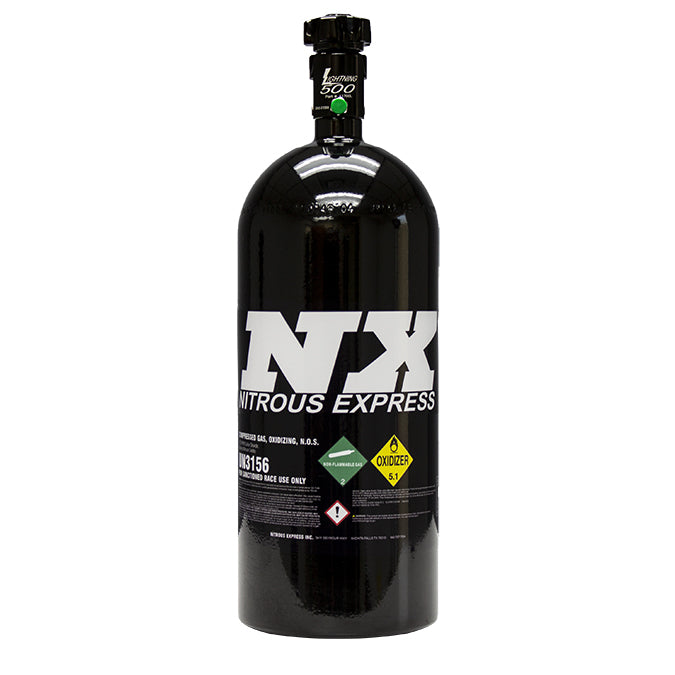 (Your Choice) Nitrous Express 10/15Lb Bottle w/Lightning 500 Valve