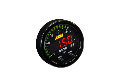 (BOOST GAUGE) AEM X-Series Boost Pressure -30inHg 35psi Gauge