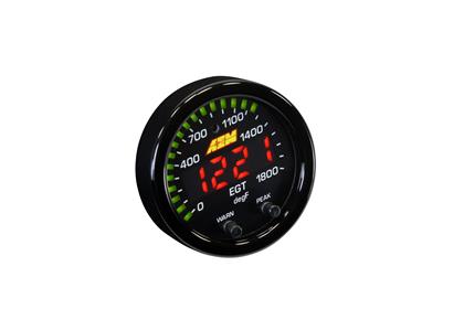 (EXHAUST TEMP GAUGE) AEM X-Series EGT 0-1800F Gauge