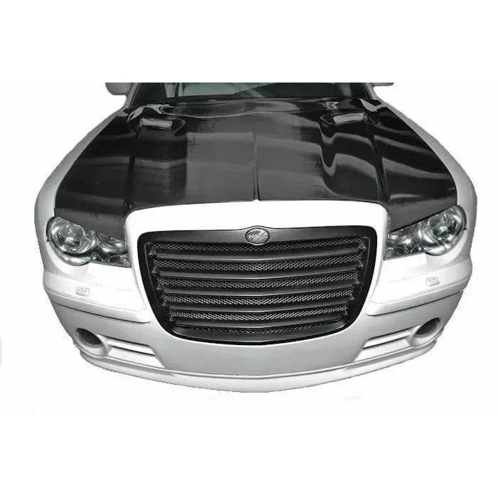 Blackops Autoworks 2005-2010 Chrysler 300 Carbon Fiber Challenger Style Hood W/Mad Eyes
