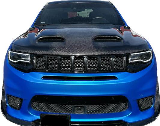 Blackops Autoworks 2011-2021 Jeep Grand Cherokee Carbon Fiber Red Eye Hood