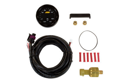 (OIL PRESSURE GAUGE) AEM X-Series 0-150 Oil Pressure Gauge Kit